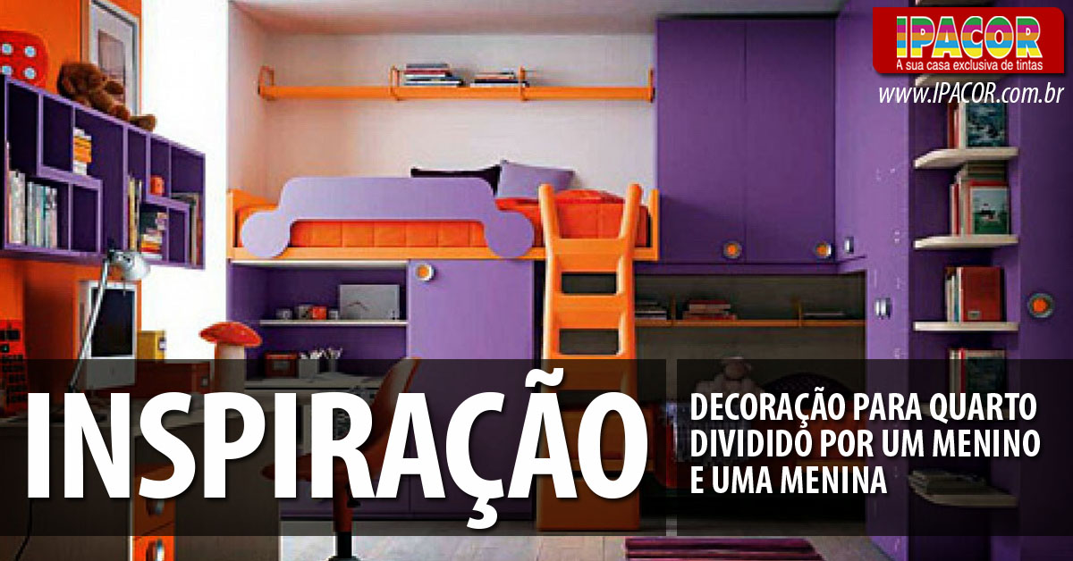 [INSPIRAÇÃO] Decoração para quarto dividido por um menino e uma menina